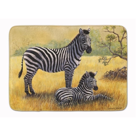 Carolines Treasures Zebras by Daphne Baxter Machine Washable Memory Foam Mat BDBA0308RUG